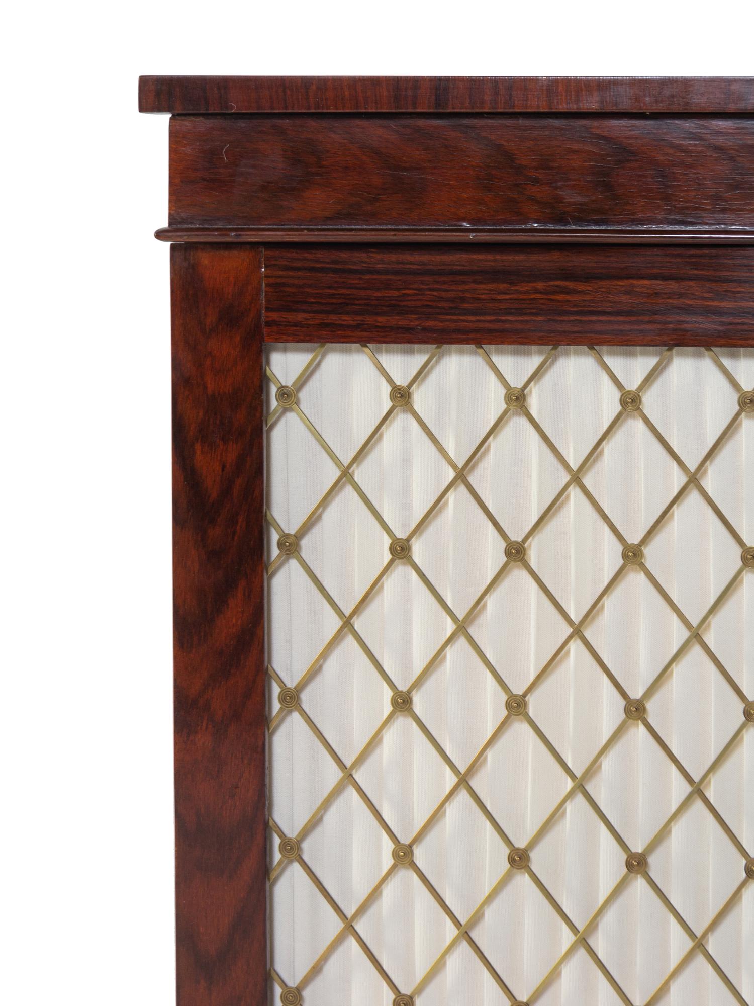 A Pair of Russian Brass Mounted Rosewood Chiffoniers