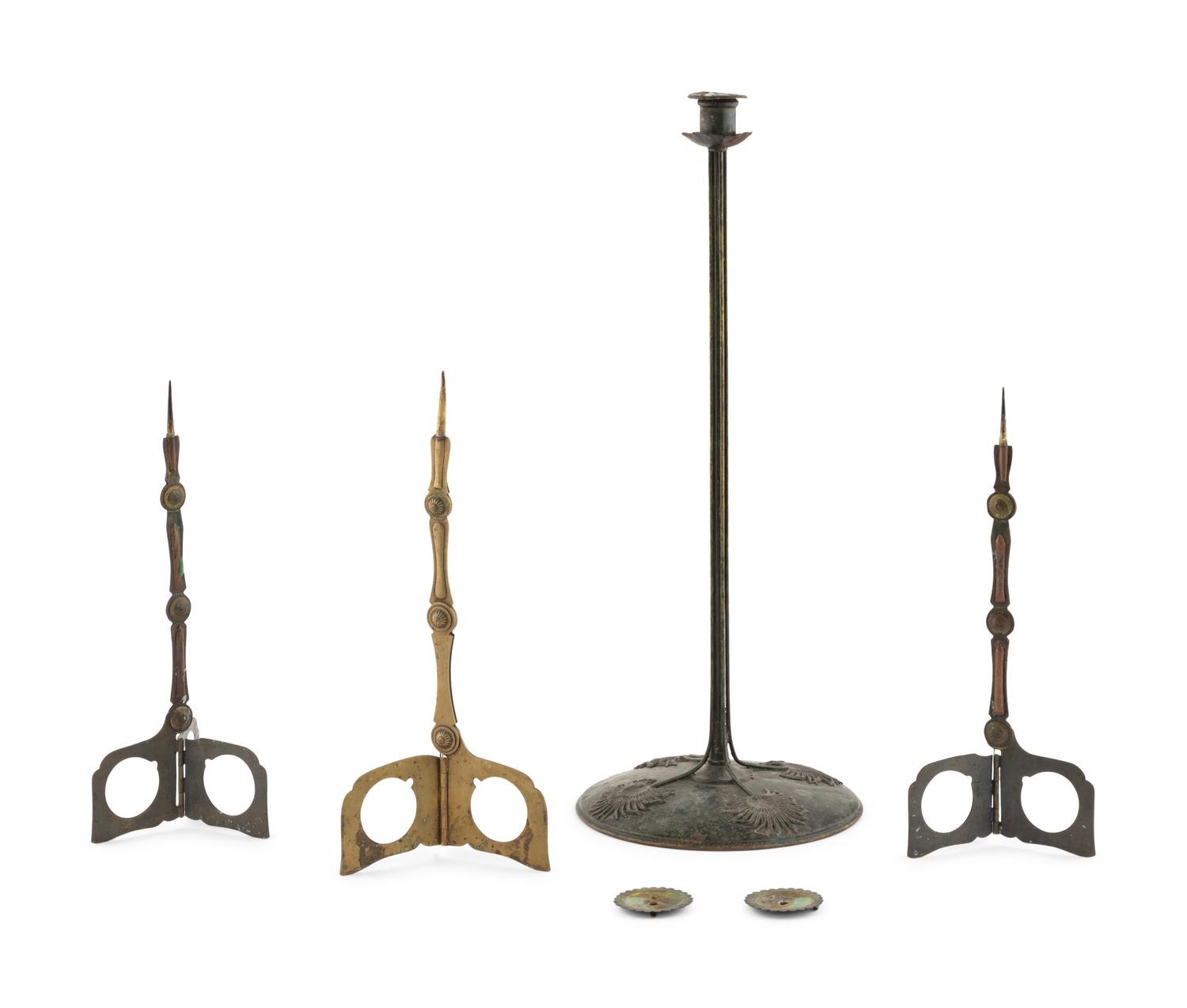 A Bradley and Hubbard Metal Candlestick