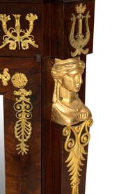 An Empire Style Gilt Bronze Mounted Corner Cabinet