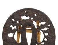 A Japanese Iron Tsuba