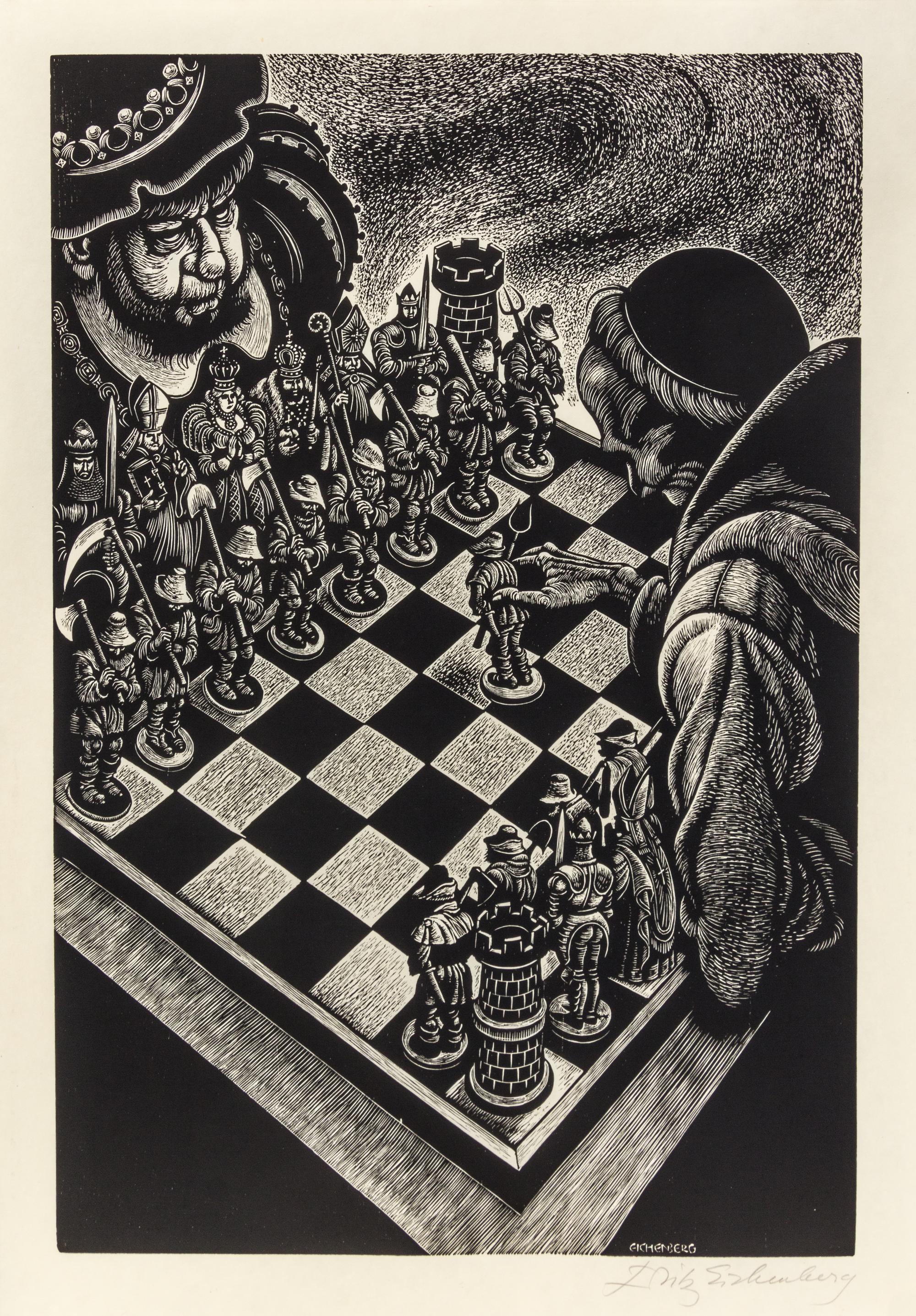 Fritz Eichenberg, (American, 1901-1990), In Praise of Folly, 1972 (portfolio of 10 with text and justification)