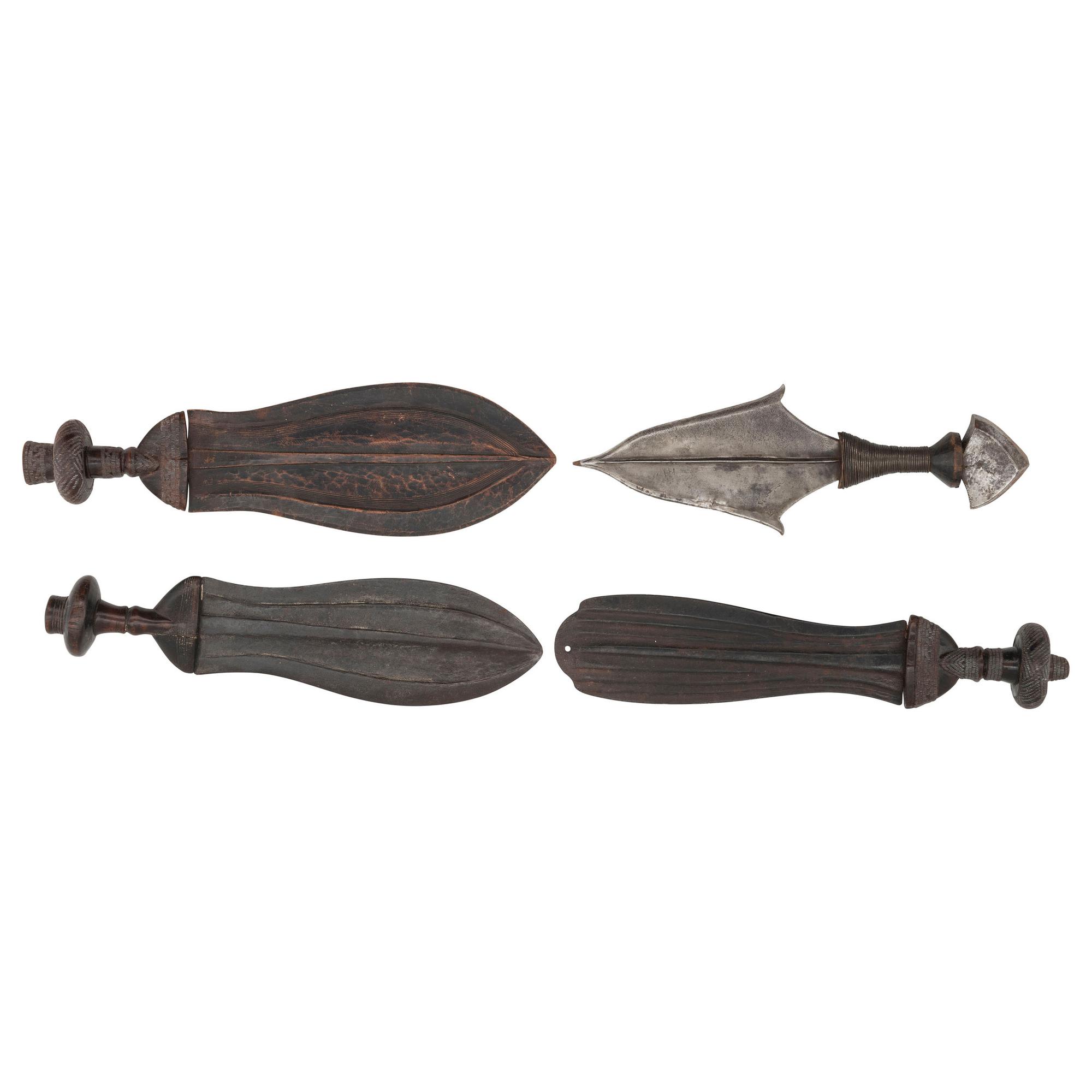 Lot of 4 Congolese Daggers