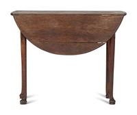 A Queen Anne Oak Drop-Leaf Dining Table