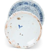 A Pair of Dutch Delft Trumpet-Form Fluted Vases — 19TH/20TH CENTURY