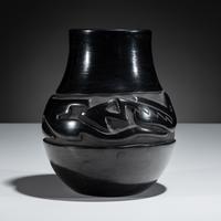 Blackware Pottery Jar