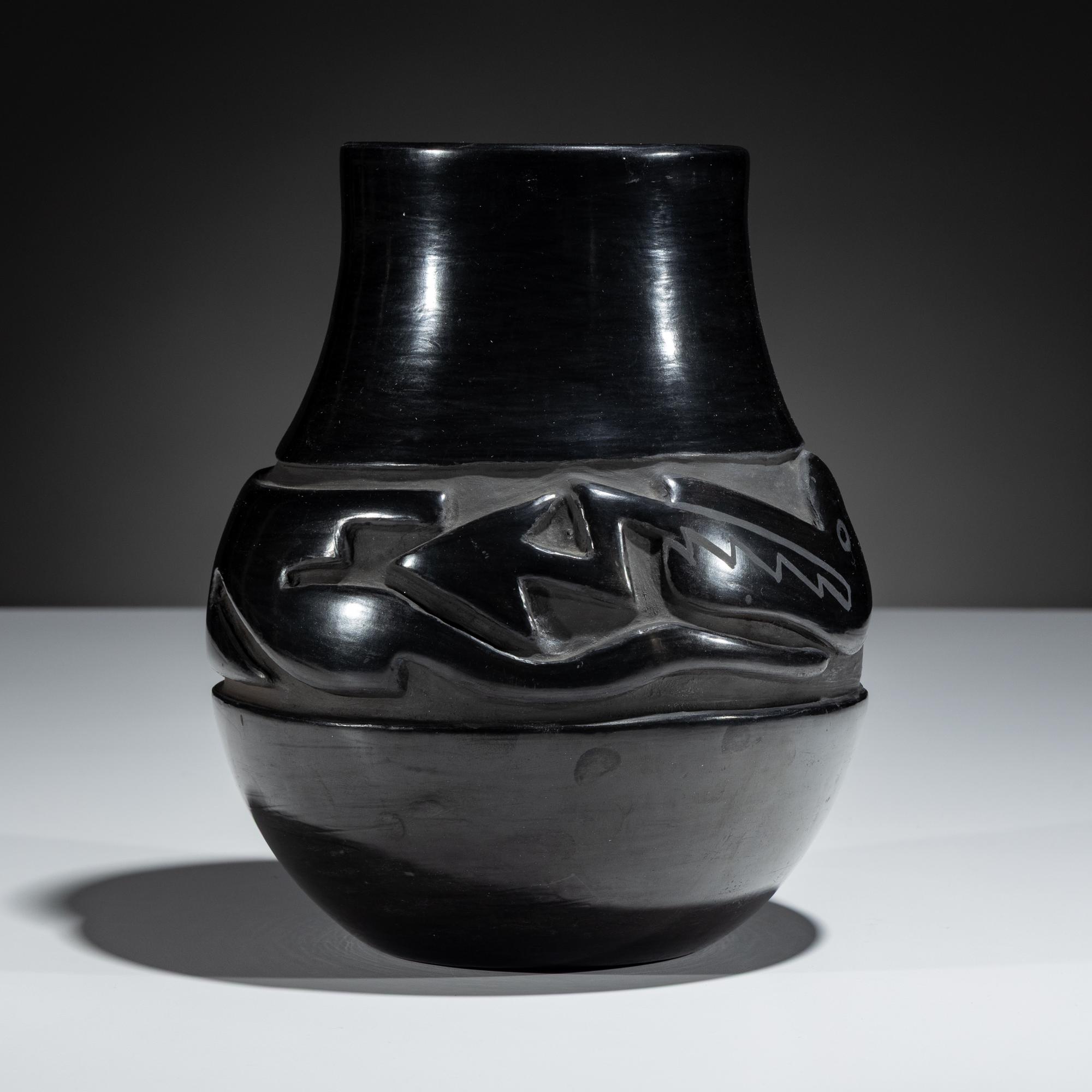 Blackware Pottery Jar
