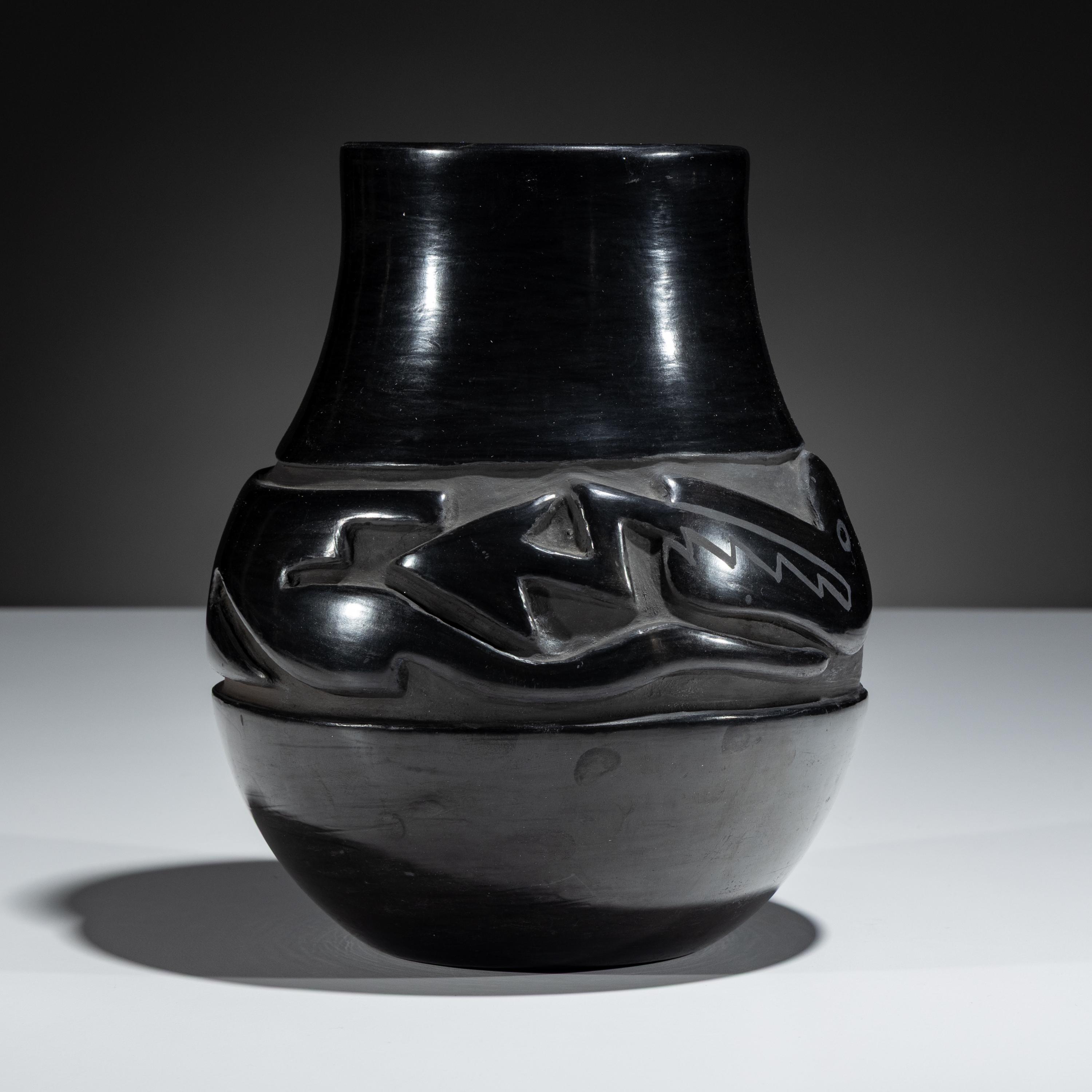 Blackware Pottery Jar