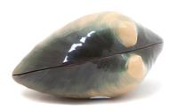 A Japanese Lacquered Clam Shell Box Length 8 1/2 inches. — 20TH CENTURY