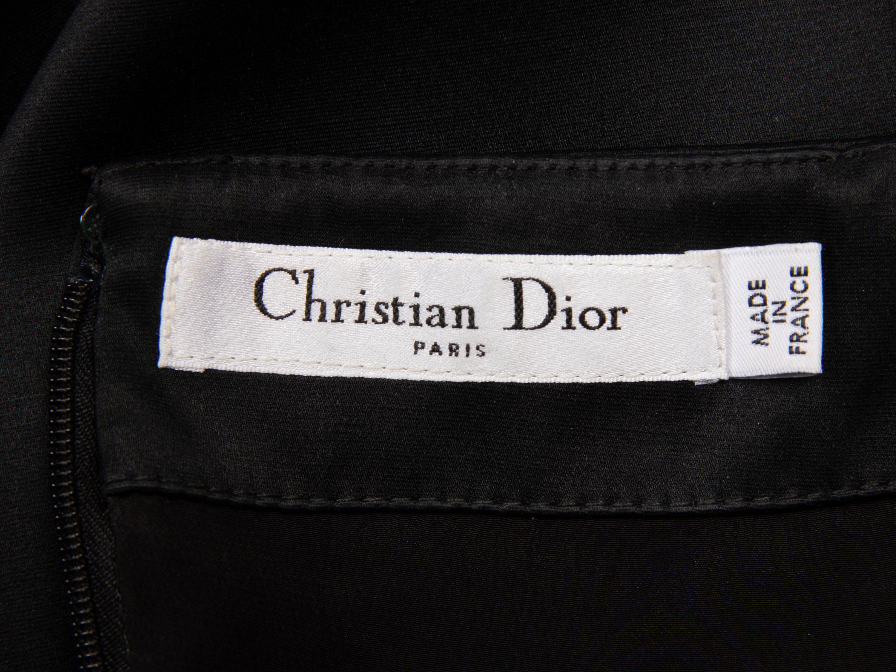 Christian Dior by John Galliano , Black Satin Cocktail Dress