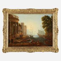 School of Claude Lorrain (French, 1600–1682) Harbor in Sunlight