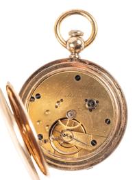 [WATCHES]. A group of 3 pocket watches, including one inscribed with a patriotic motif.