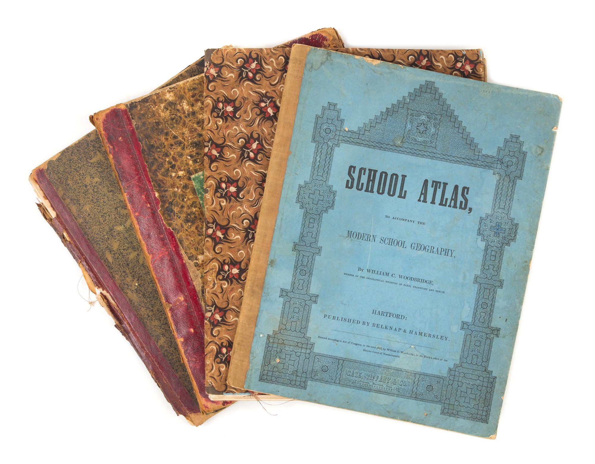 [ATLASES] A group of atlases. Together, 3 works in 4 volumes. 4to, condition generally good.