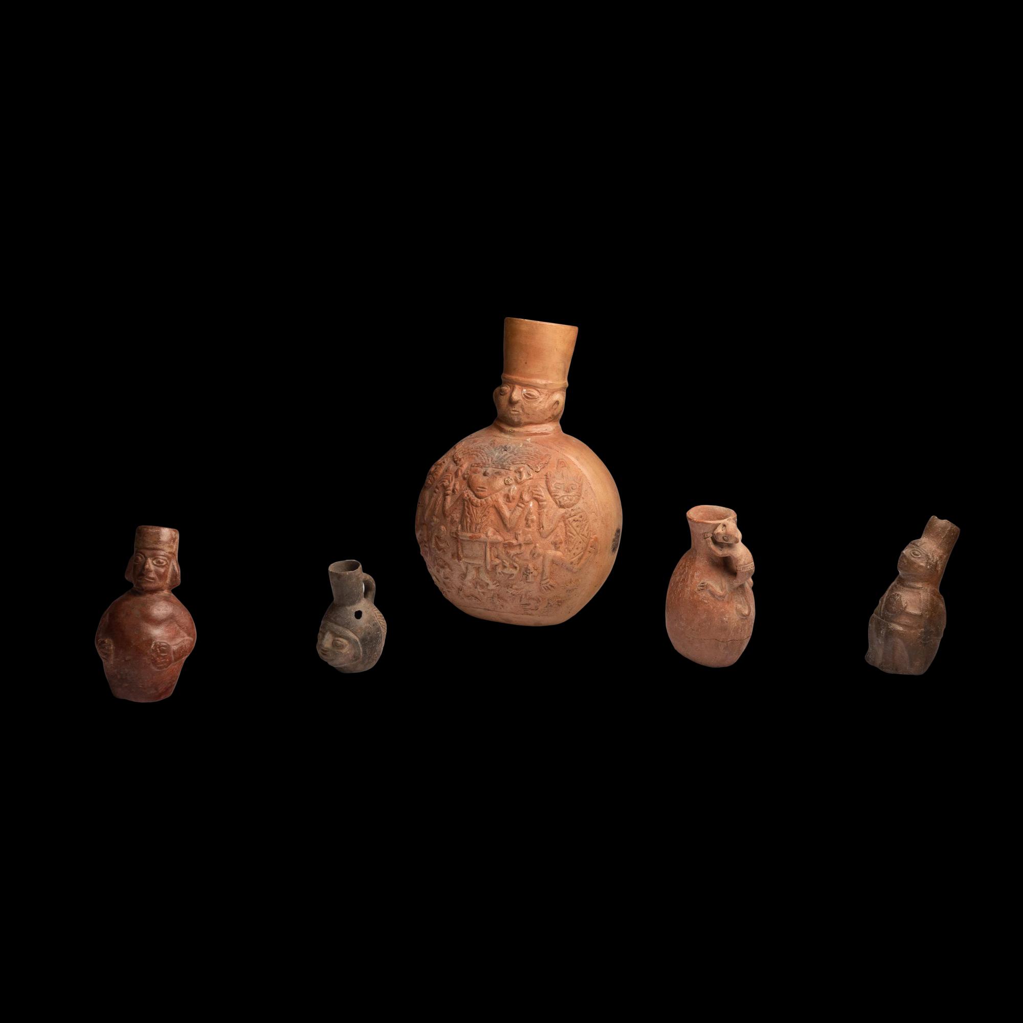 Five Inca Vessels