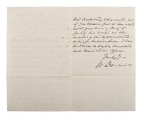 DENNISON, William (1815-1882). ALS as Ohio Governor, to Abraham Lincoln, with cover. 18 May 1861.