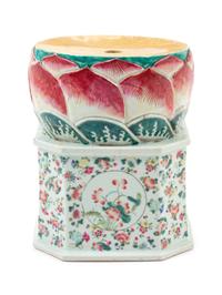 A Chinese Famille Rose Porcelain Stand