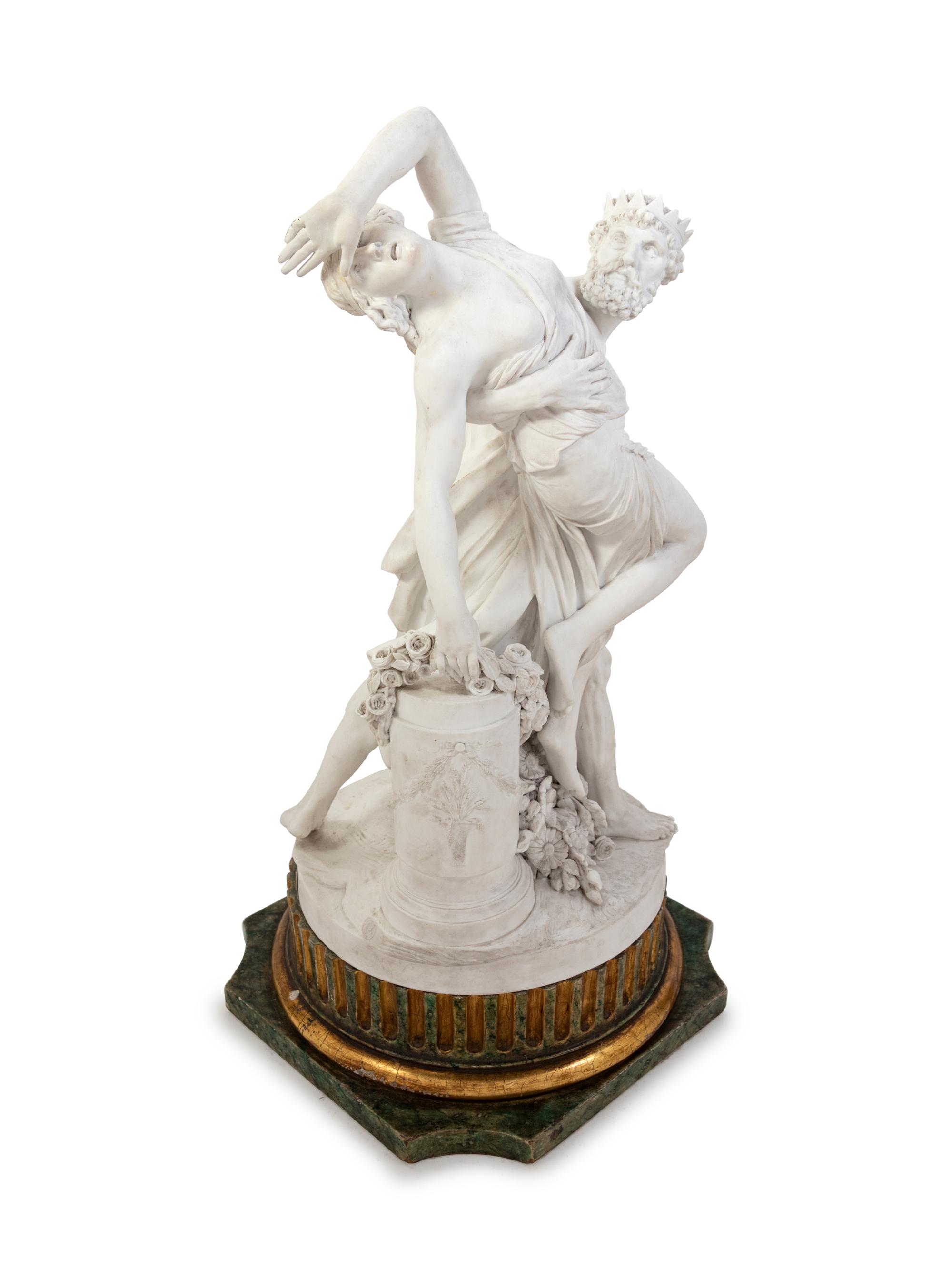 A French Bisque Porcelain Figural Group