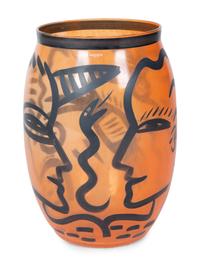 A Kotsa Boda Blown Glass Vase — 20TH CENTURY