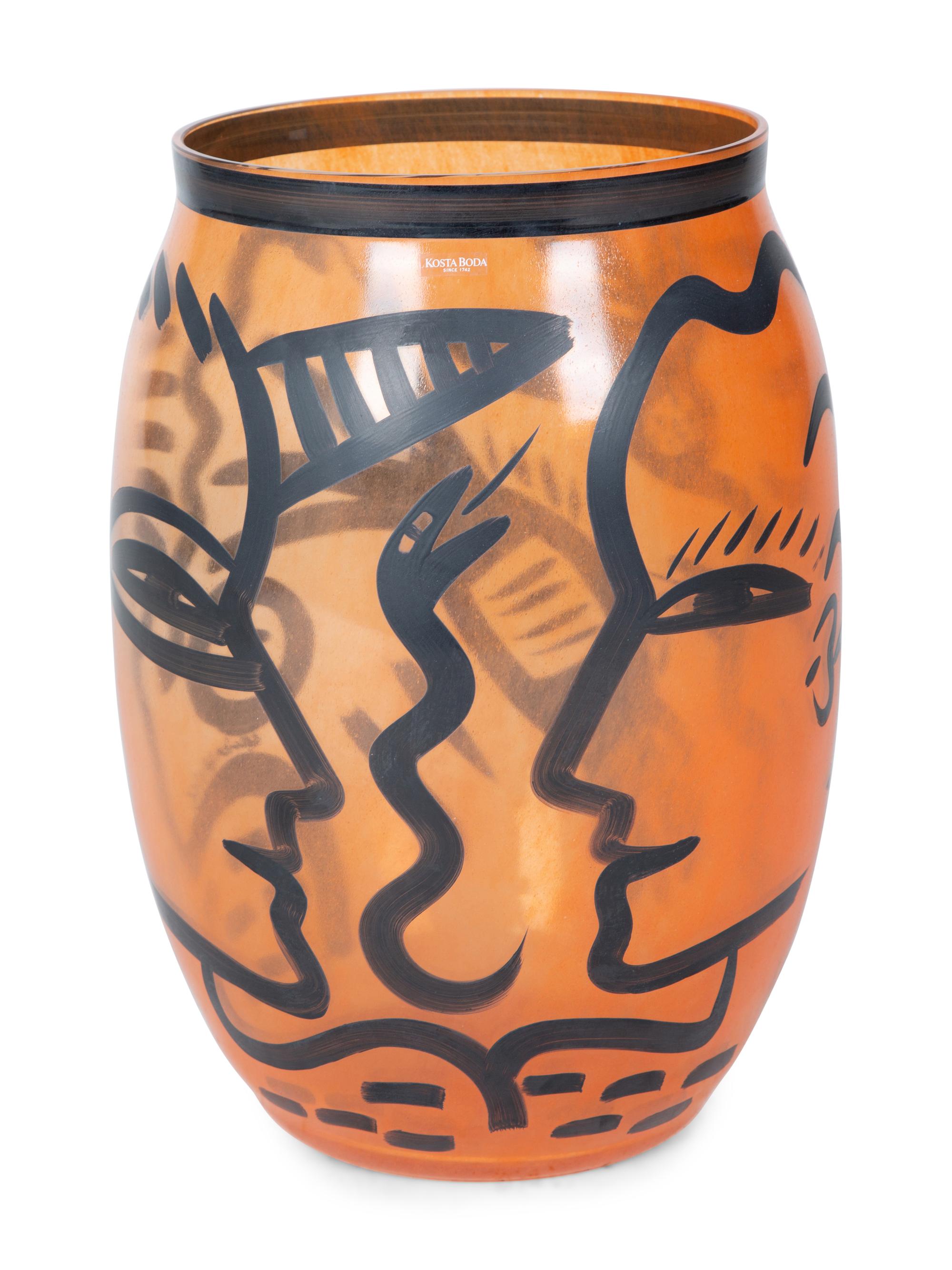 A Kotsa Boda Blown Glass Vase — 20TH CENTURY