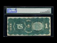 A Series 1869 $1 Rainbow Ace Legal Tender Note (PMG F12) [Fr. 18]