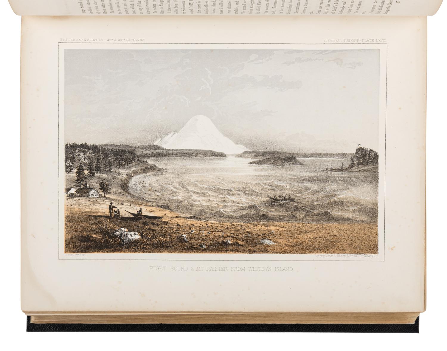 [PACIFIC RAILROAD SURVEY]. Reports of Explorations and Surveys, to Ascertain the Most Practicable and Economical Route for a Railroad from the Mississippi River to the Pacific Ocean.. . Washington: Beverley Tucker, A.O.P. Nicholson, Thomas H. Ford, 1855-1860.