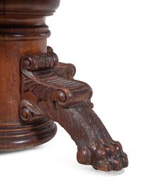 A Renaissance Revival Carved Oak Extension Table