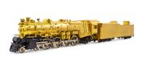 A KTM Brass O-Gauge 4-8-2 Locomotive and Tender