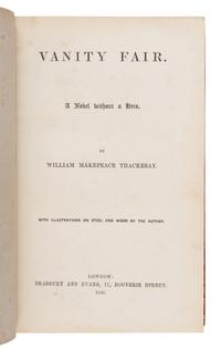 Thackeray, William Makepeace (1811-1863). Vanity Fair . London: Bradbury and Evans, 1848.