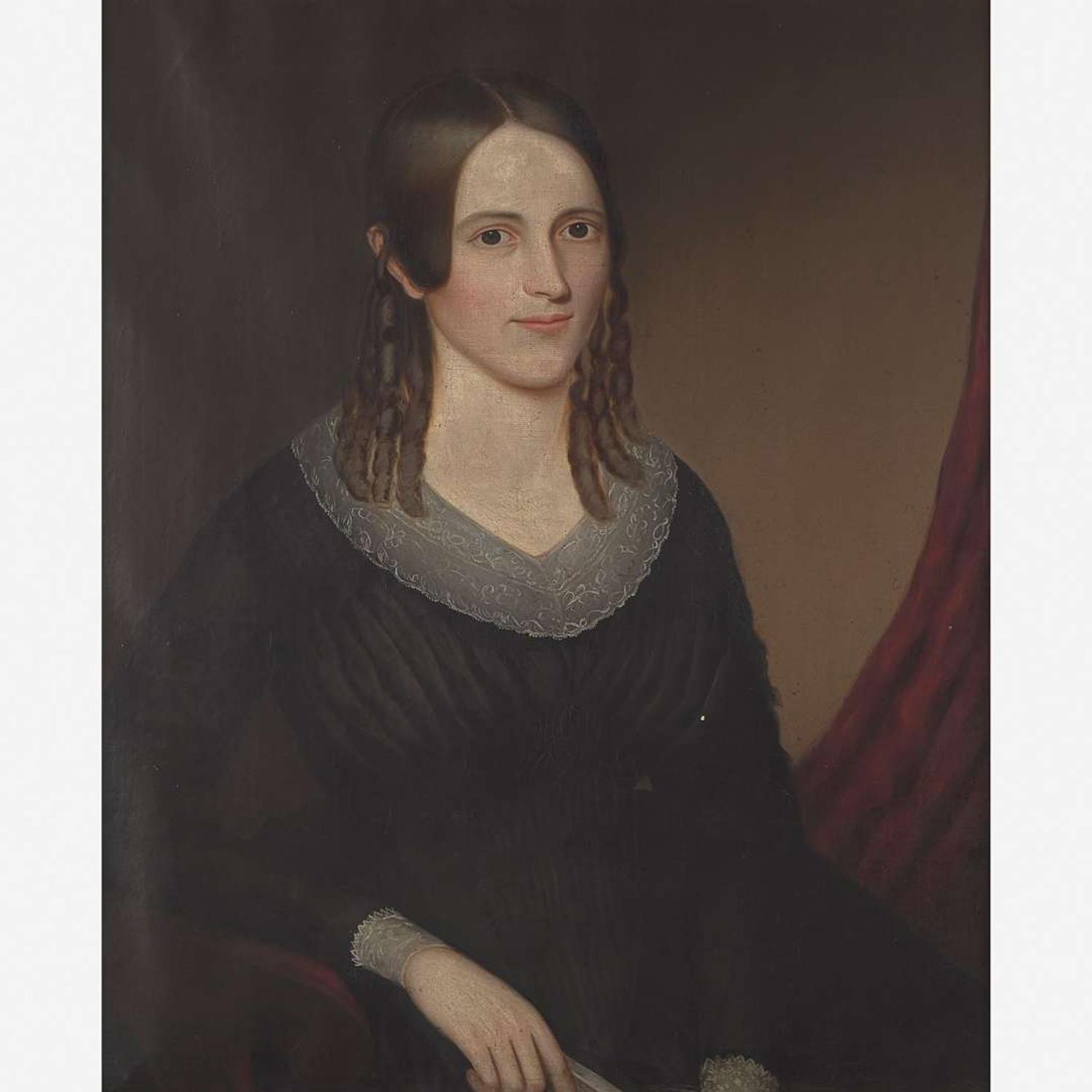 American School 19th century Portrait of Mrs. M. R. Fielding