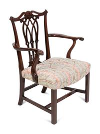A George III Style Mahogany Armchair