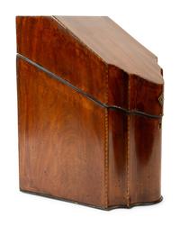 A Regency Style Mahogany Knife Box — 19TH CENTURY
