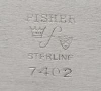 An American Silver Sugar and Creamer, Lenox Silver Inc., New York, NY, each having an engraved script monogram, together with an associ