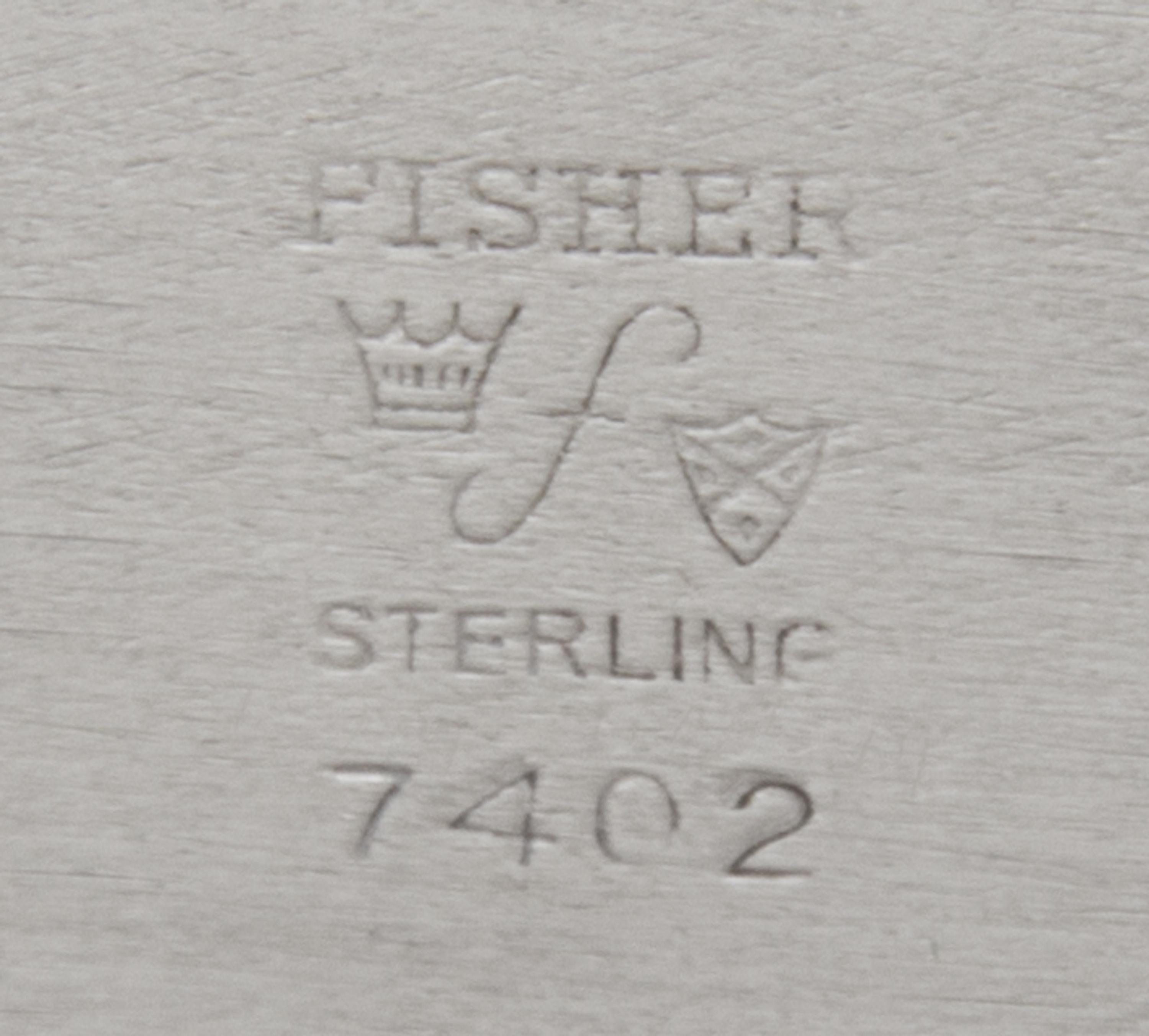 An American Silver Sugar and Creamer, Lenox Silver Inc., New York, NY, each having an engraved script monogram, together with an associ