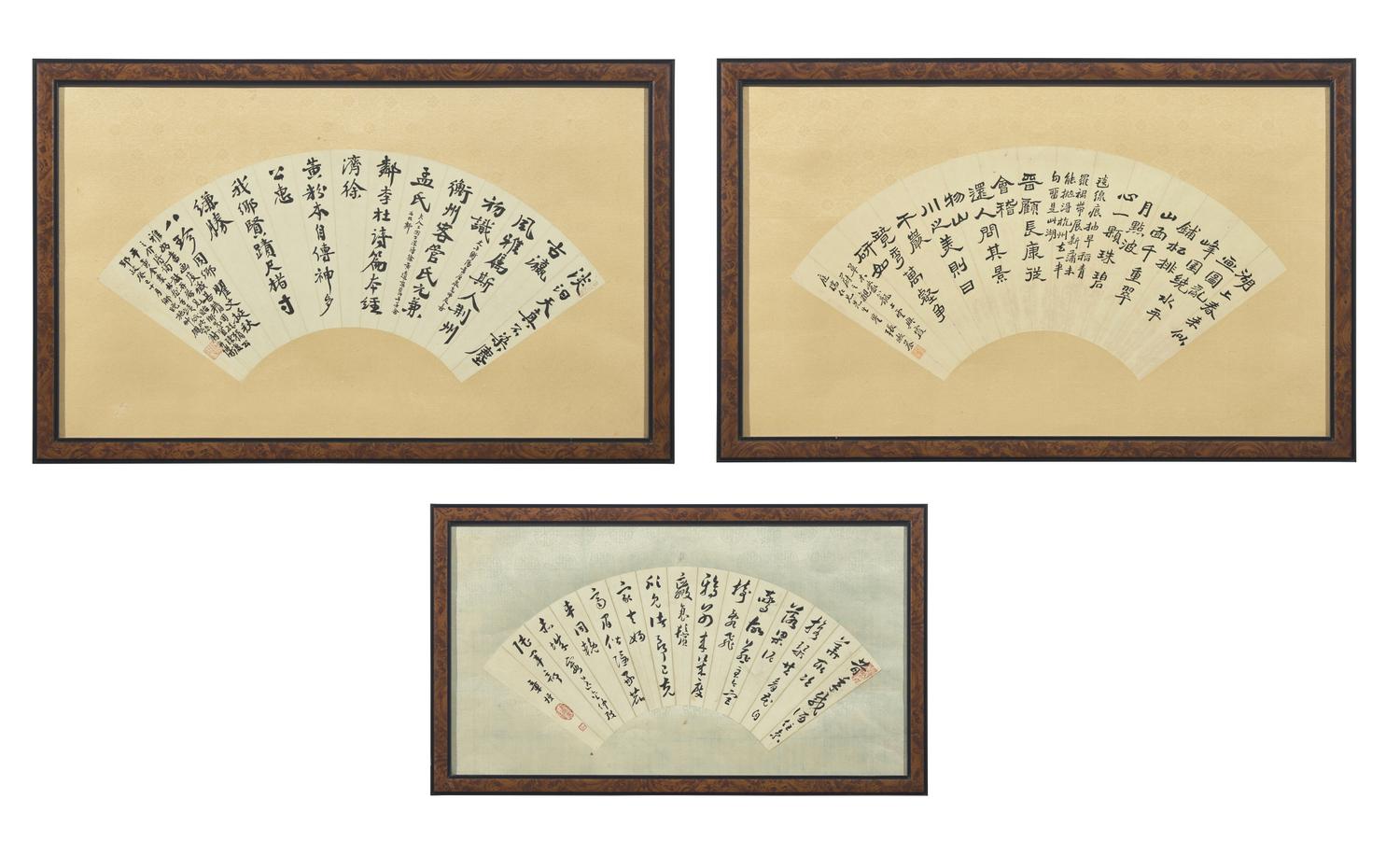 Zhang Shuquan (Chinese, Active 19th Century), Zhang Qin (Chinese, 1861-1949), Shi Nanchi (Chinese, 1908-2003), and one other 張漱荃、章梫、施南池及另一