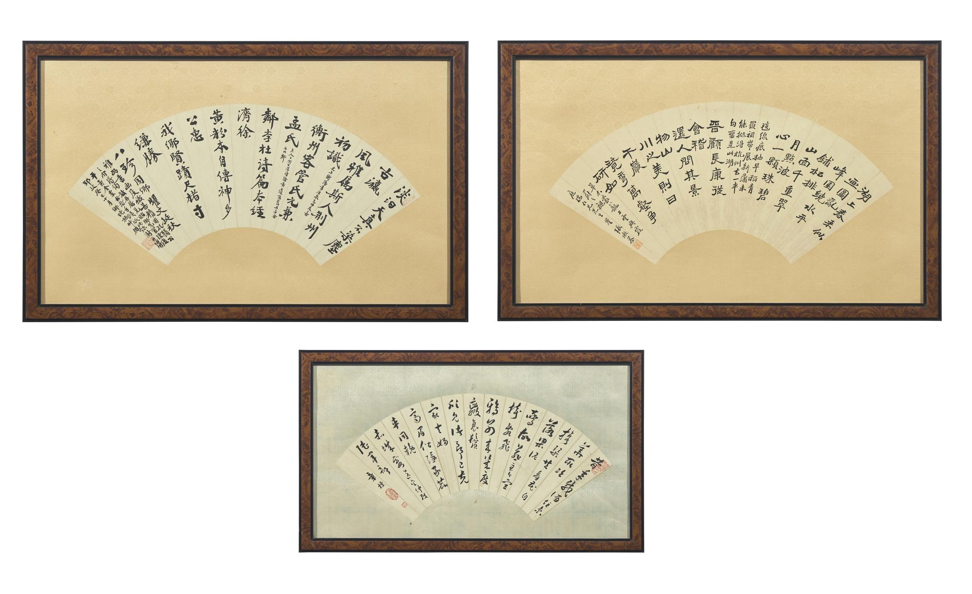 Zhang Shuquan (Chinese, Active 19th Century), Zhang Qin (Chinese, 1861-1949), Shi Nanchi (Chinese, 1908-2003), and one other 張漱荃、章梫、施南池及另一