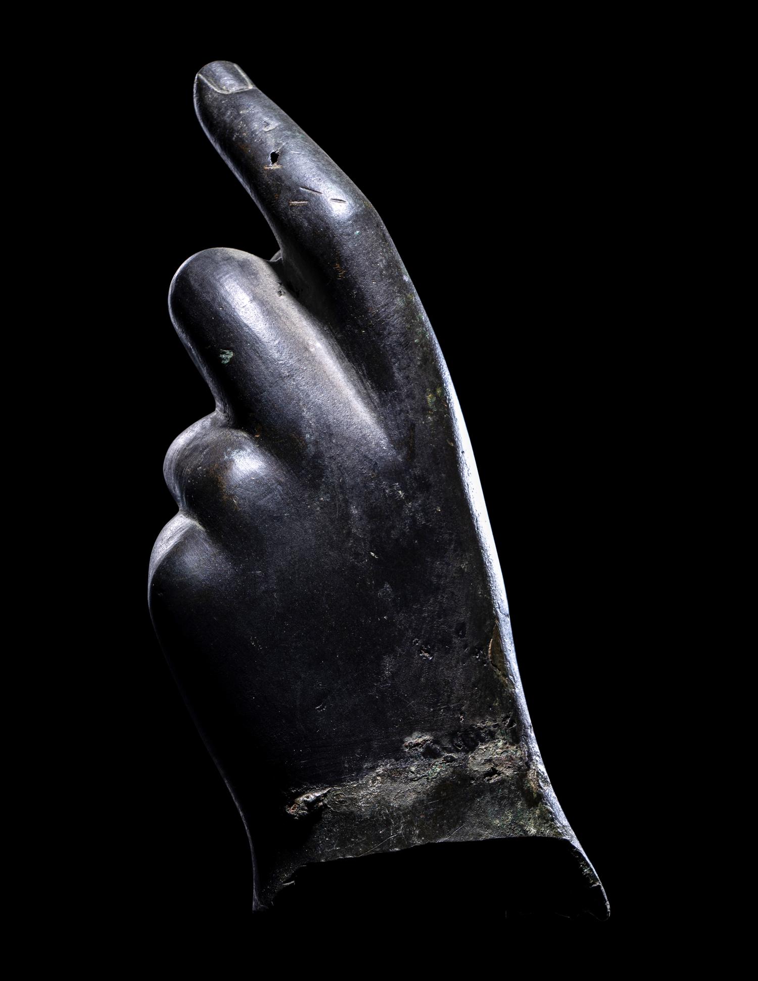 A Roman Bronze Left Hand