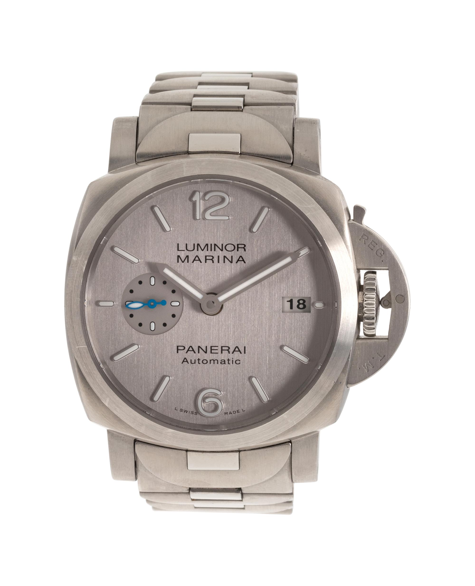 PANERAI, REF. PAM00977 STAINLESS STEEL 'LUMINOR MARINA' WRISTWATCH