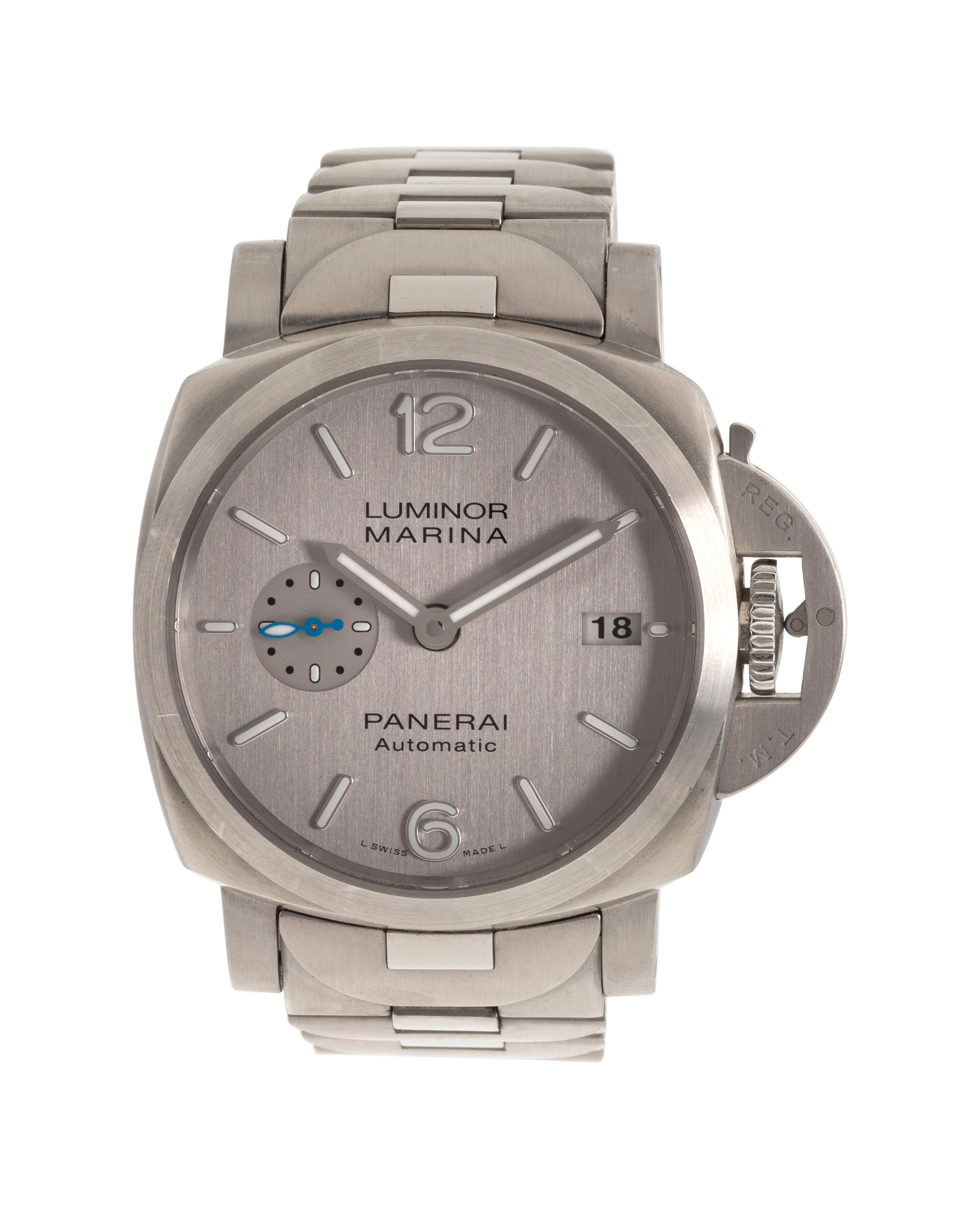 PANERAI, REF. PAM00977 STAINLESS STEEL 'LUMINOR MARINA' WRISTWATCH