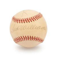 A Ted Williams and Carl Yastrzemski Boston Red Sox Signed Autograph Baseball (Beckett Authentication Services Letter BAS Certified)