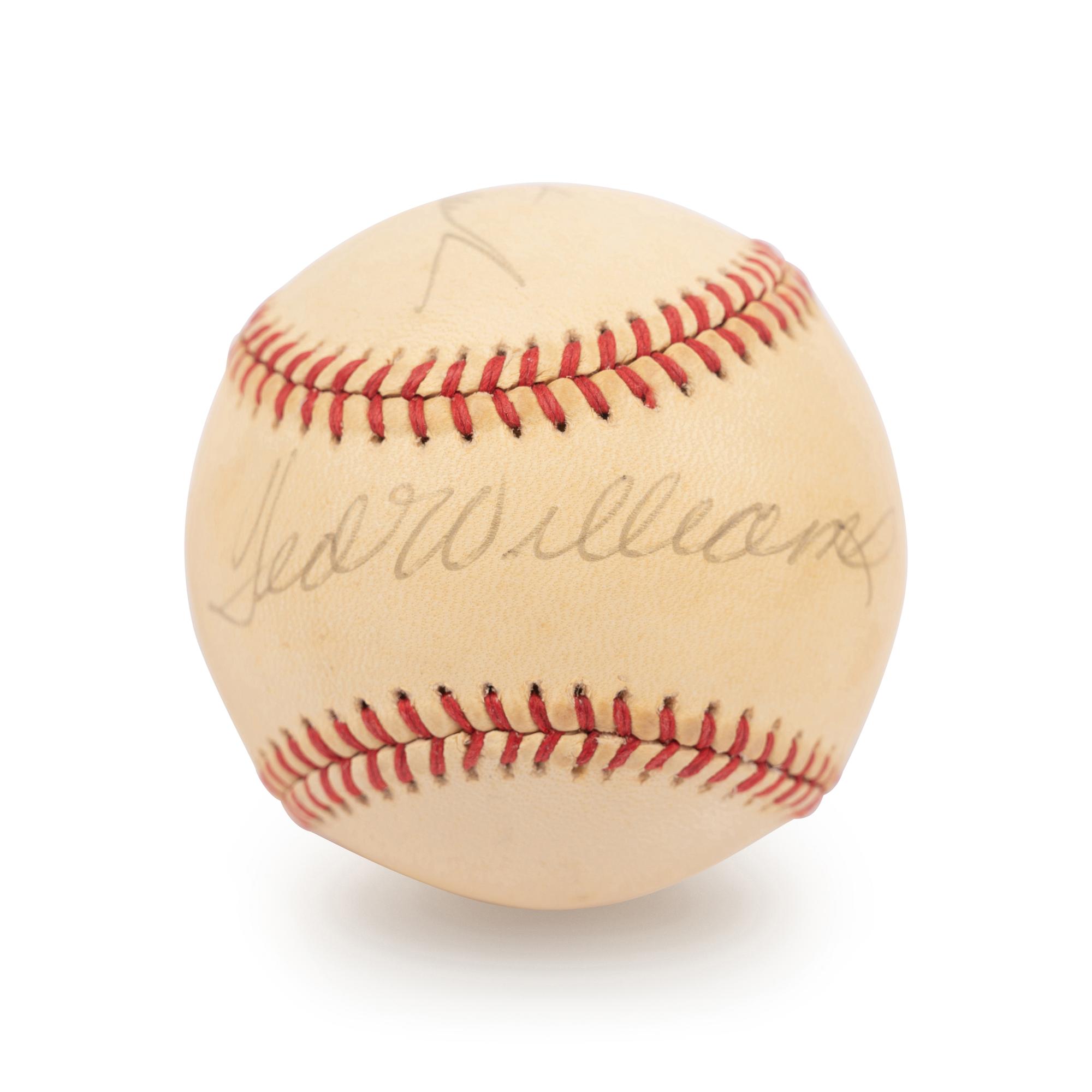 A Ted Williams and Carl Yastrzemski Boston Red Sox Signed Autograph Baseball (Beckett Authentication Services Letter BAS Certified)