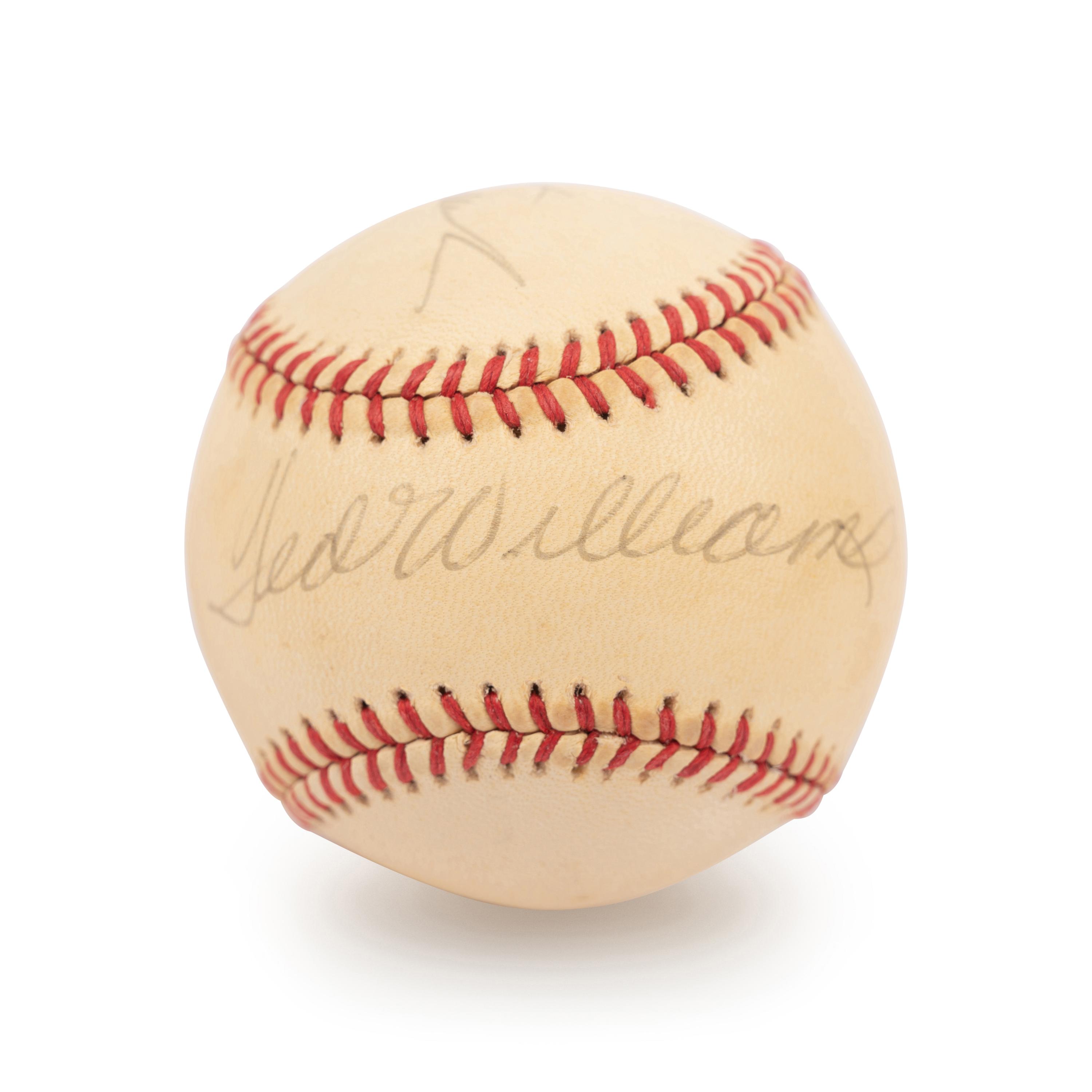 A Ted Williams and Carl Yastrzemski Boston Red Sox Signed Autograph Baseball (Beckett Authentication Services Letter BAS Certified)