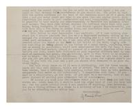 [LAWRENCE, T. E.]. -- SHAW, George Bernard (1856-1950). Typed letter signed ("G. Bernard Shaw") to T.E. Lawrence, Conway, Wales, London, 17 December 1922. 2 pages, large oblong 4to (176 x 226 mm), on personal stationery. Right margin verso just shaved affecting a few letters, creased. Provenance : Sotheby’s, 20 July 1981, lot 269, purchased by Harry Spiro; Spiro Family Collection, sold Christie’s New York, 26 Feb 2004, lot 87.