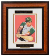 A Reggie Jackson Autographed Photo 18 1/2 x 16 inches overall.
