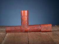 Oversized Western Great Lakes Decorated Catlinite Pipe Bowl