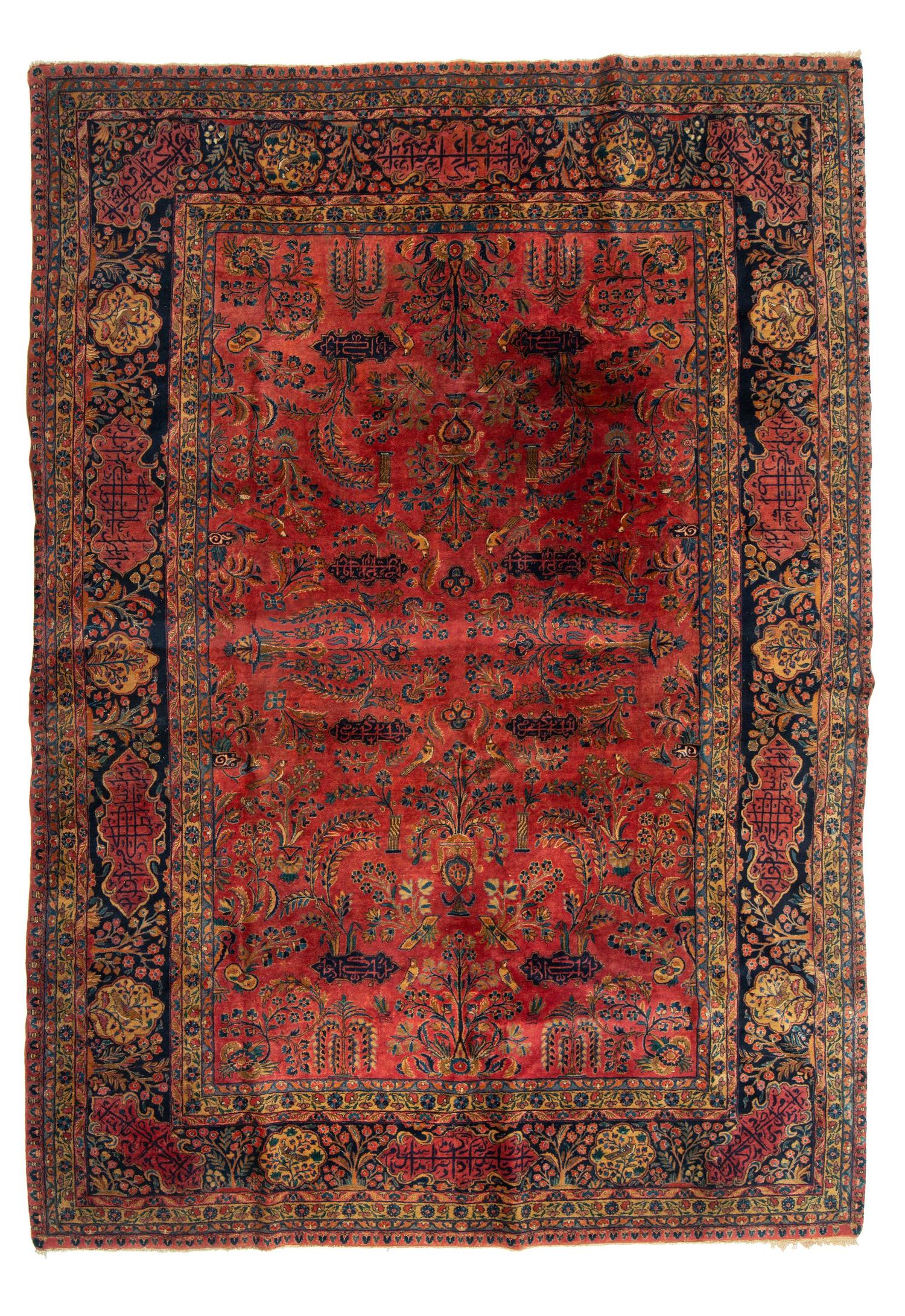 A Kashan Manchester Wool Rug