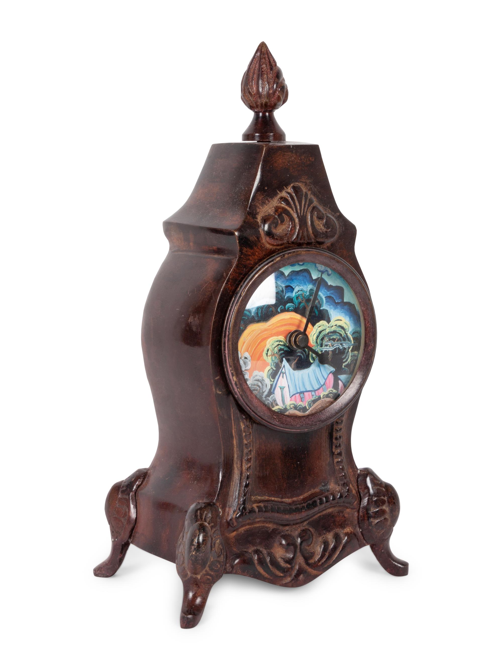 Clock with Painted Face