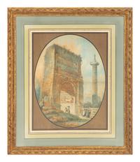 Capriccio with the Arch of Titus and Trajan's column