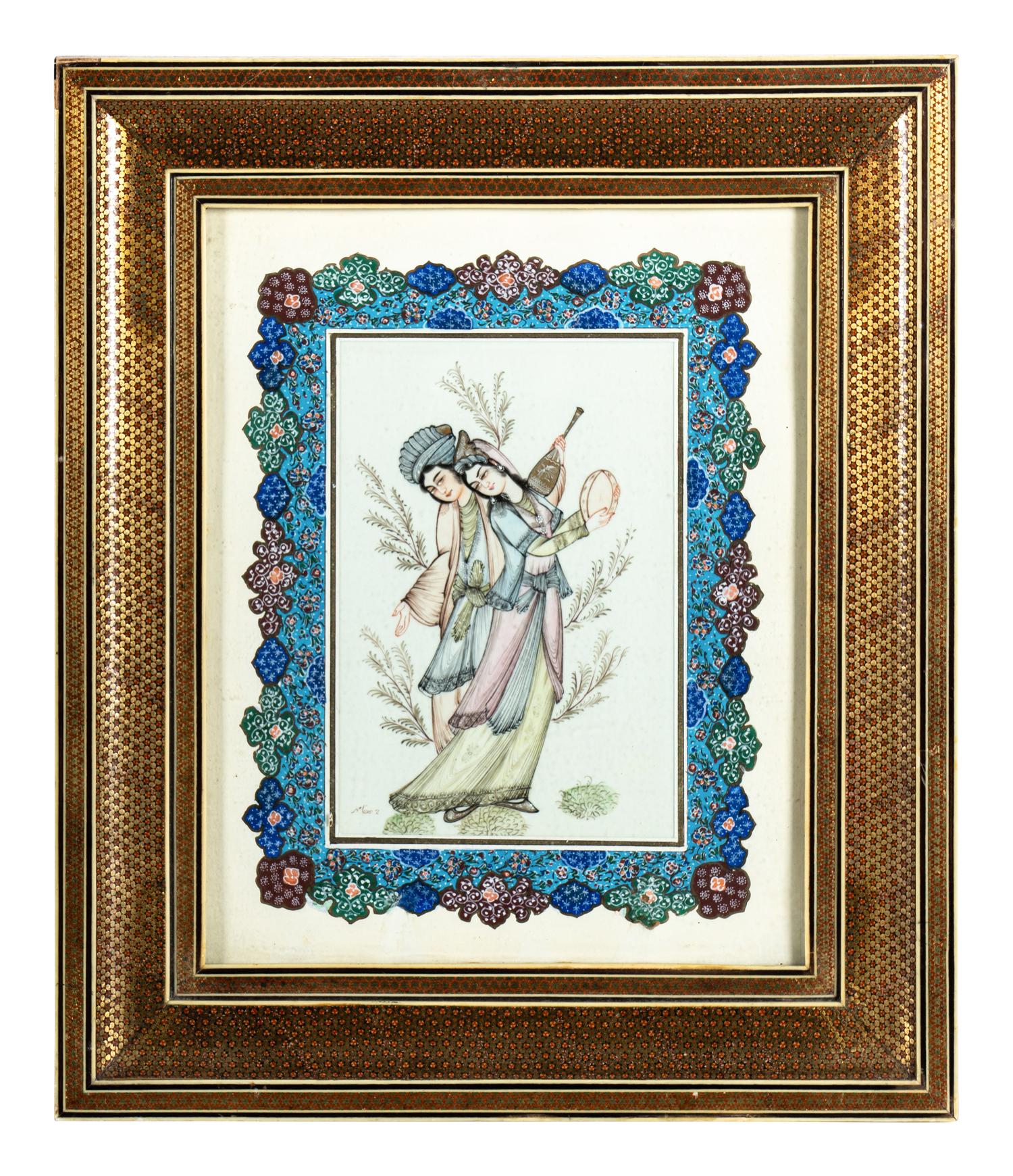 Four Persian Miniature Paintings