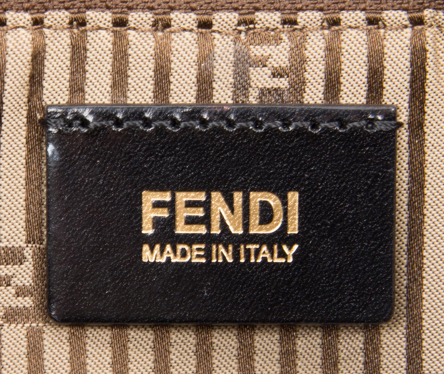 A Fendi Blue Stingray Handbag, 11" x 9.5" x 5.5".