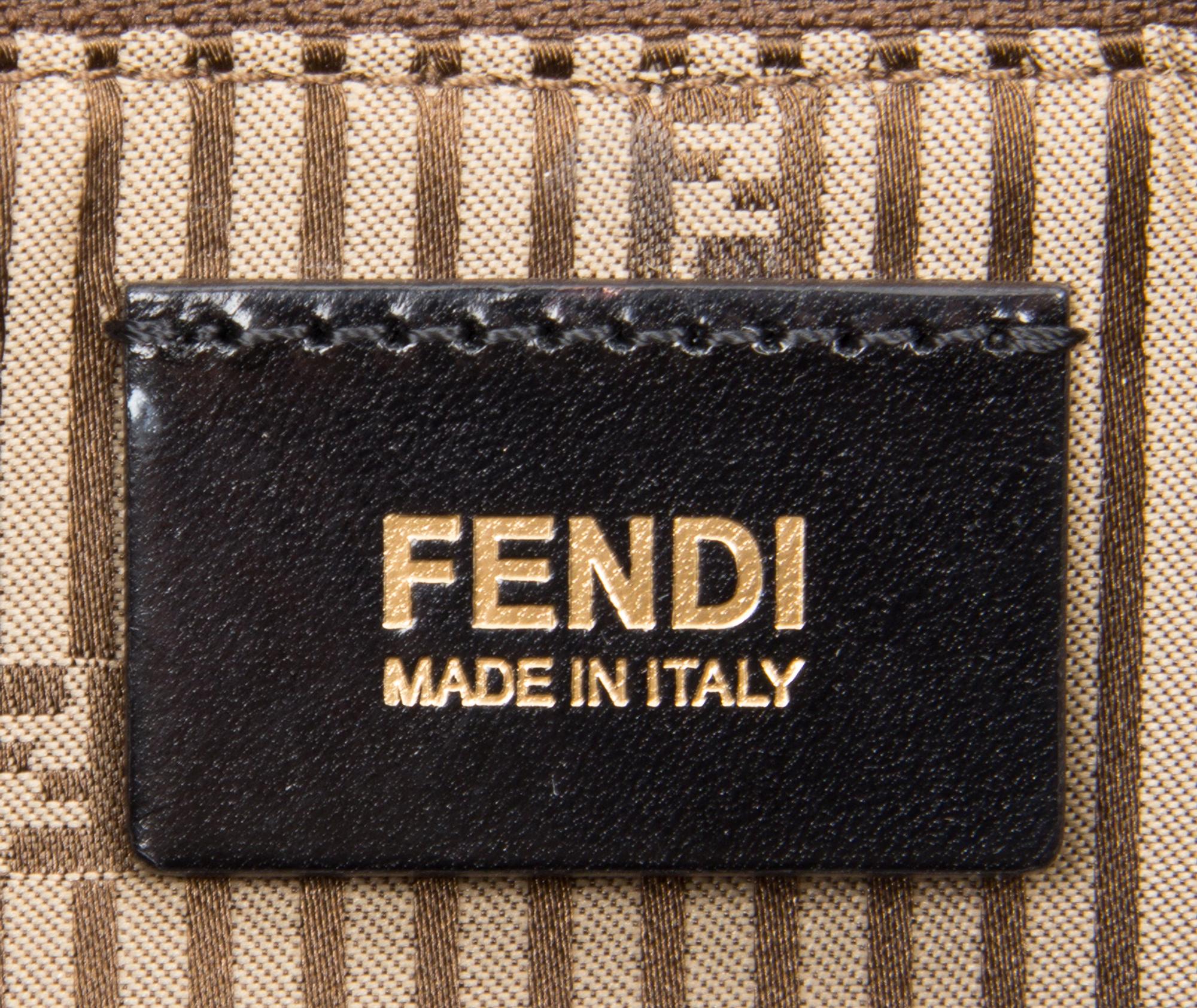 A Fendi Blue Stingray Handbag, 11" x 9.5" x 5.5".
