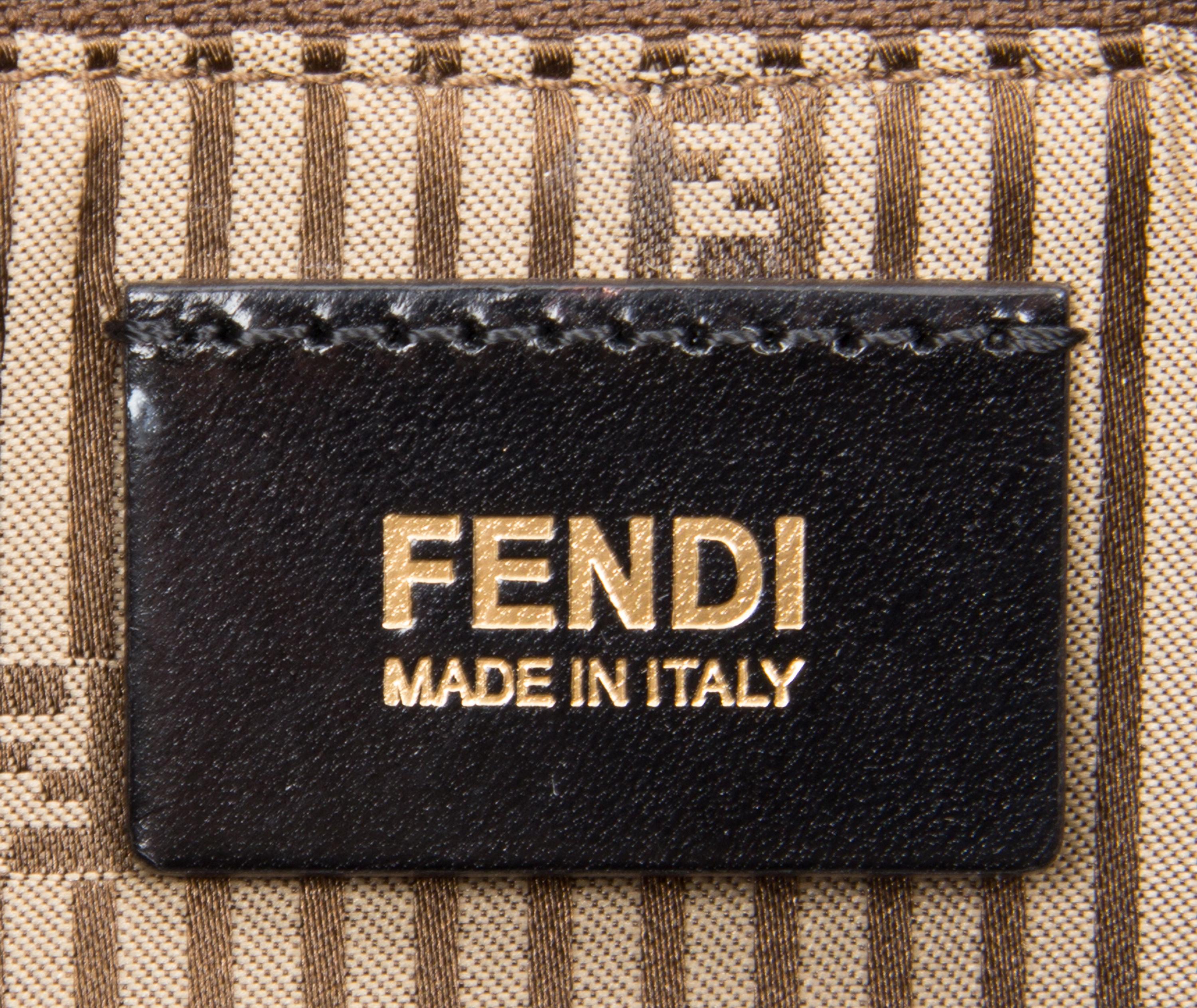 A Fendi Blue Stingray Handbag, 11" x 9.5" x 5.5".